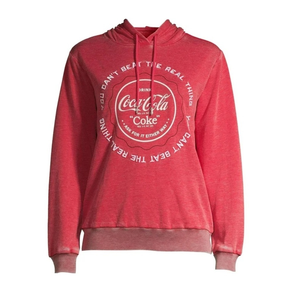 Coca Cola Junior's Logo You Can't Beat The Real Thing Graphic Sweater XL NWT - Picture 10 of 10